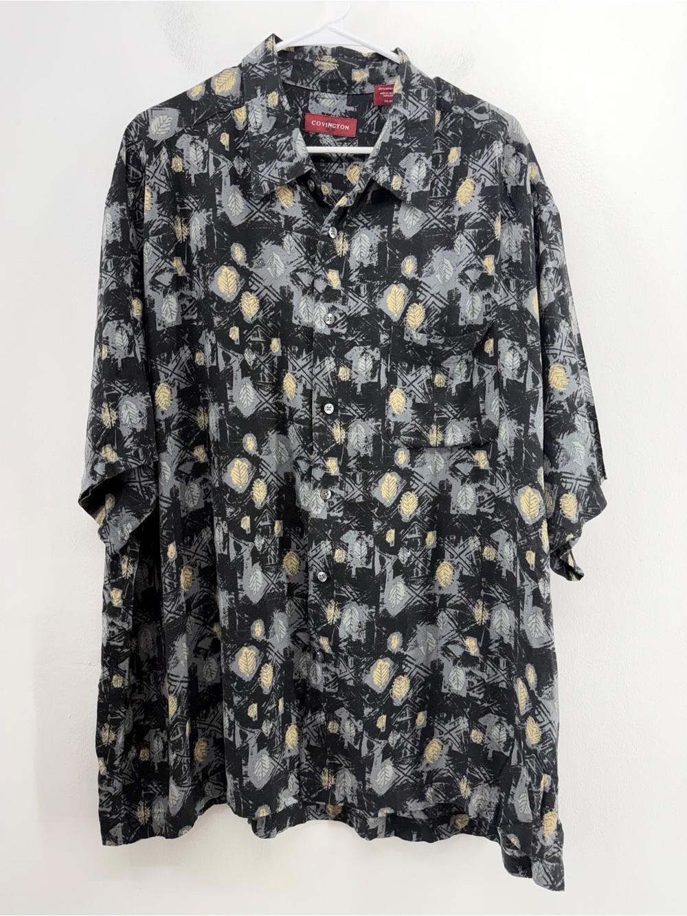 Covington Men's Short Sleeve Collar Rayon Hawaiian Shirt Size 2X